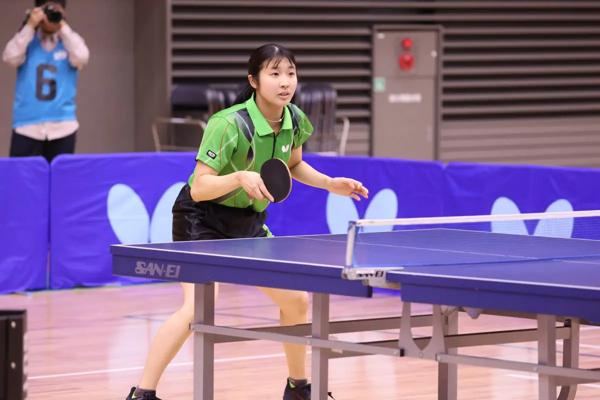 出澤杏佳「みんなに心から感謝」堂々の2連覇達成＜卓球・全日学2024