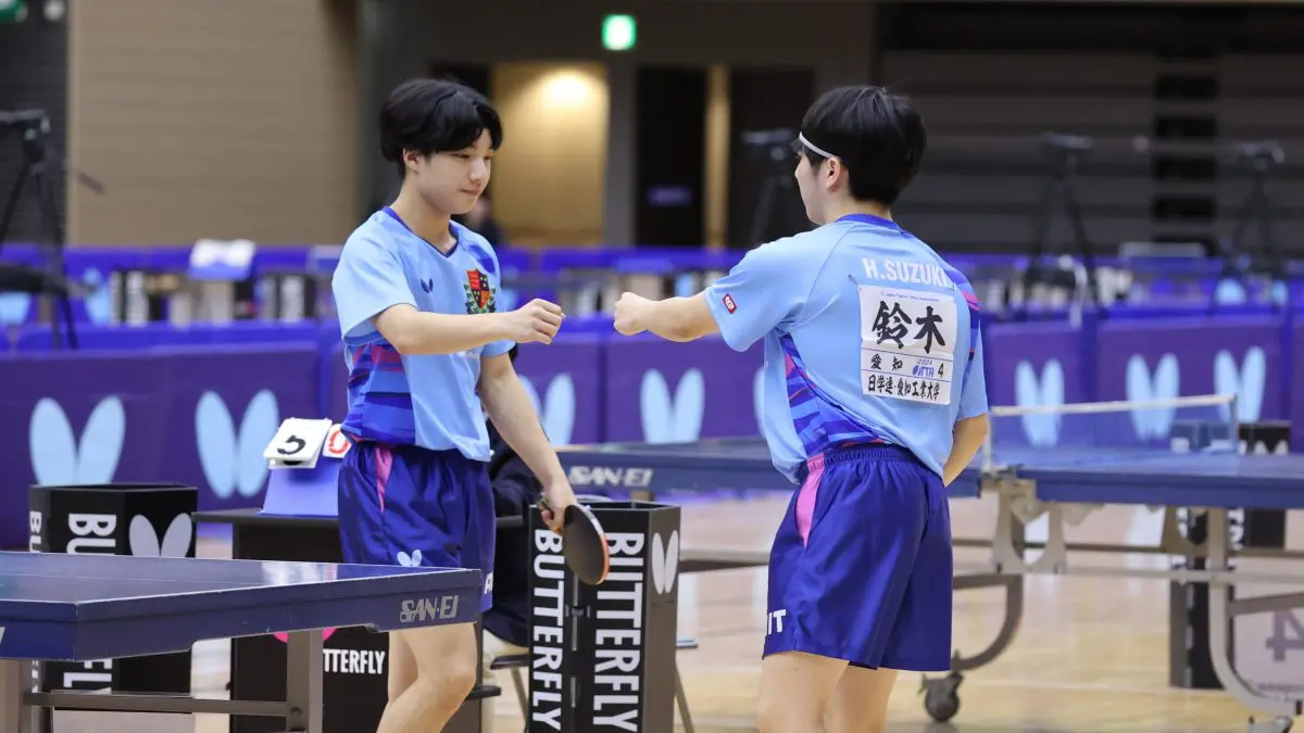 男女複は実力ペア激突のベスト16決定戦　男女単も開幕＜卓球・全日学2024大会2日目見どころ＞