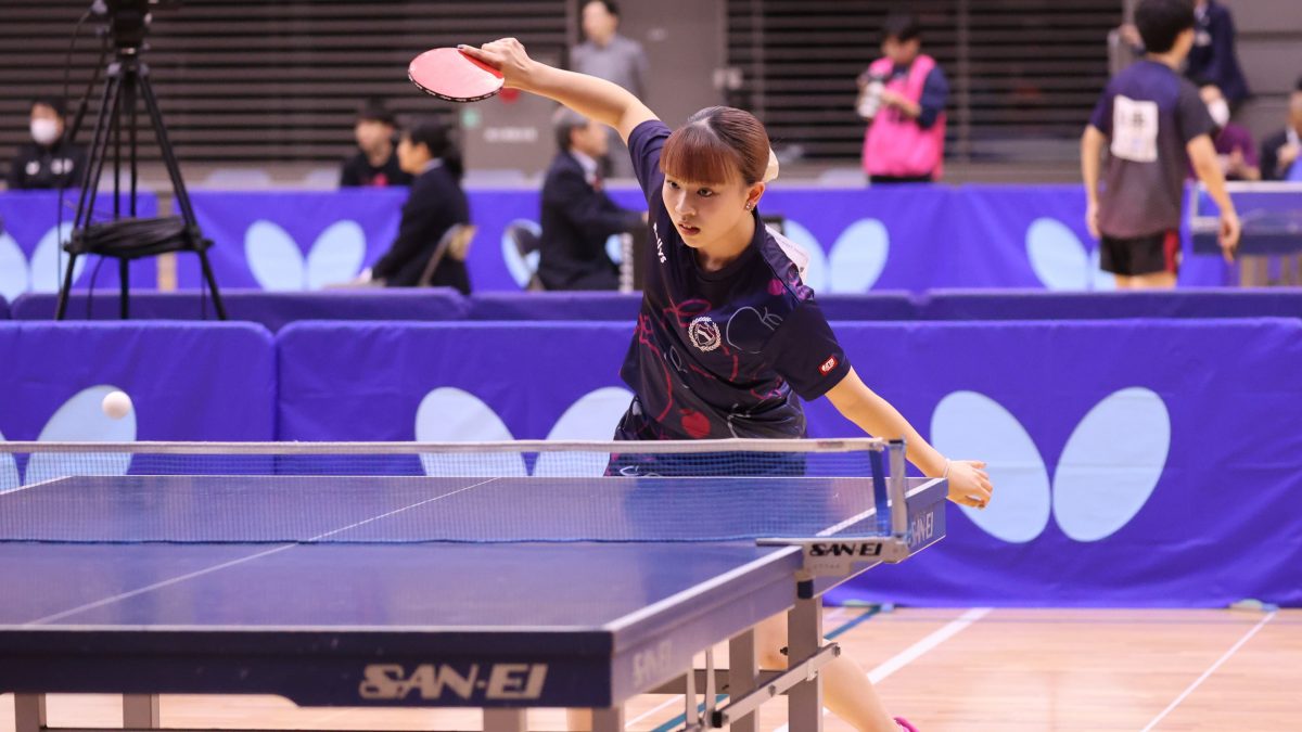 青山学院大・小林りんご、ベスト64入り＜卓球・全日学2024女子単2回戦結果①＞