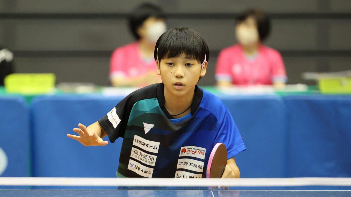 小学6年・新谷真奈がジュニア女子シングルスを通過　日本大・南谷健太は3種目で通過＜全日本卓球2025・福井県予選＞