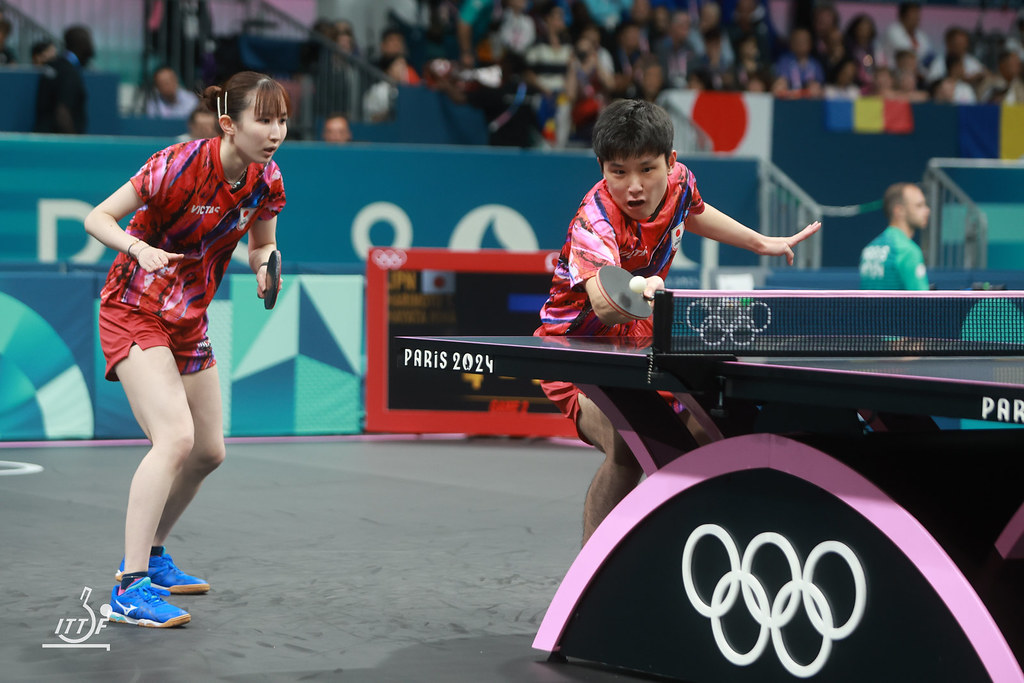 写真：張本智和（智和企画）/早田ひな（日本生命）/提供：ITTFWorld