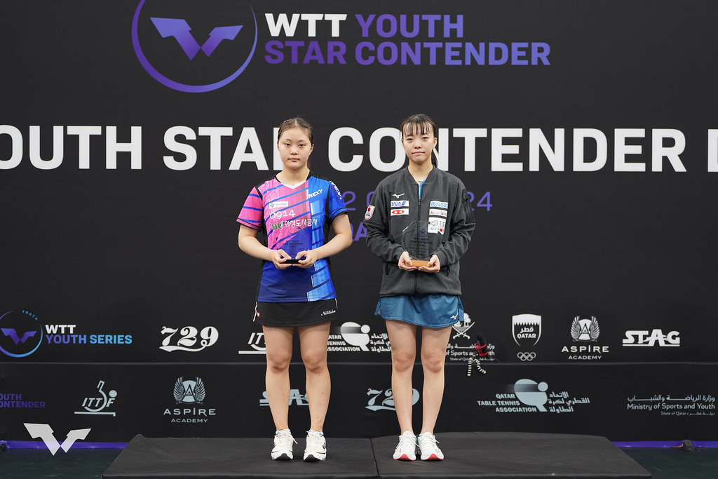 写真：U19女子シングルス表彰式/提供：WTT