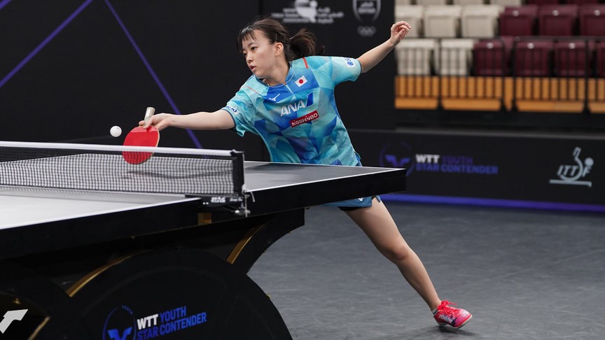 小塩悠菜、U19女子シングルスで圧巻の優勝＜卓球・WTTユーススターコンテンダードーハ2024＞