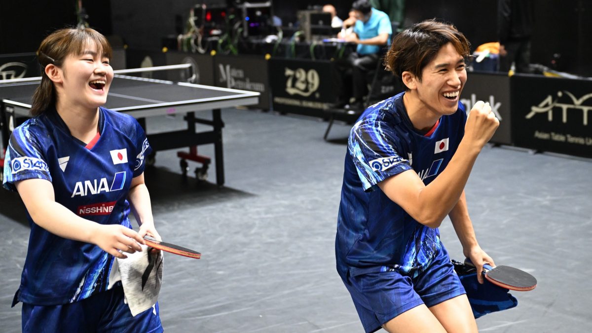 吉村真晴/大藤沙月ペア、台湾ペアをフルゲームで下し準々決勝へ＜ITTFアジア卓球選手権2024＞