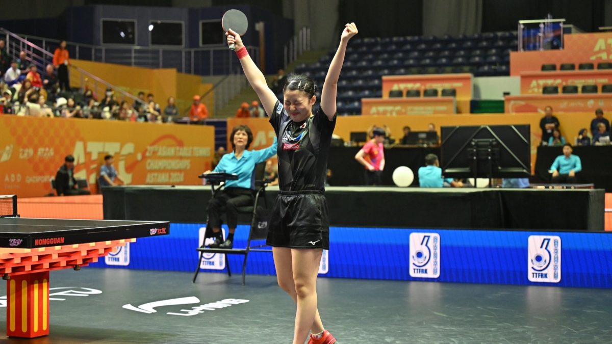 張本美和、陳幸同と伊藤美誠に勝利し決勝進出＜ITTFアジア卓球選手権2024＞