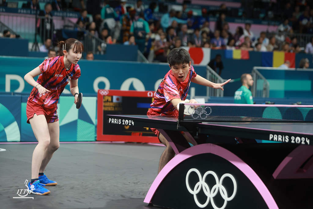 写真：張本智和（智和企画）/早田ひな（日本生命）/提供：ITTFWorld