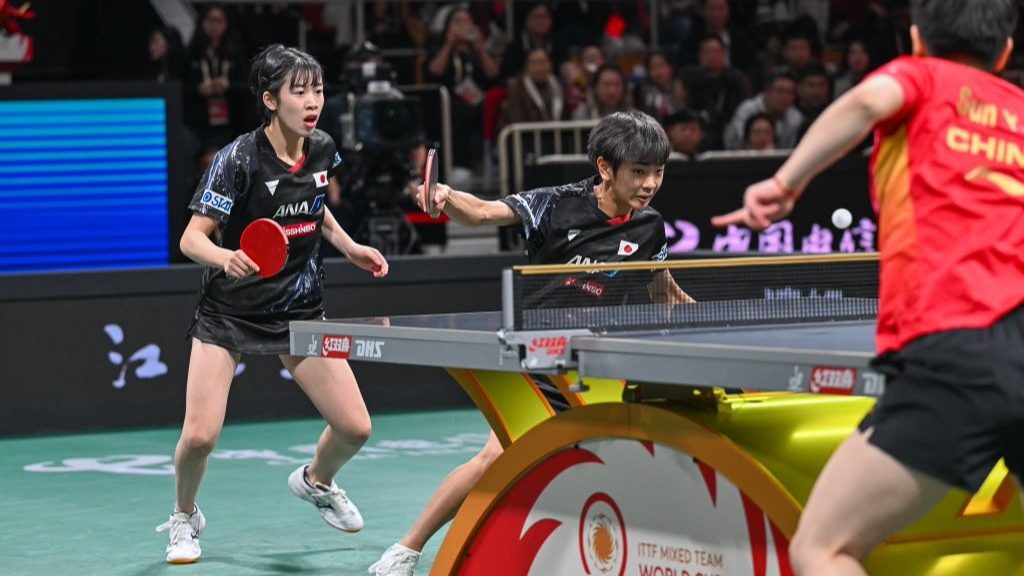 川上流星/面手凛ペアと田中佑汰が中国代表からゲームを奪うも敗北＜卓球・ITTF混合団体ワールドカップ2024＞