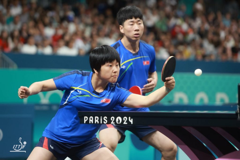 写真：李正植（リジョンシク）/金琴英（キムクムヨン・北朝鮮）/提供：ITTFWorld