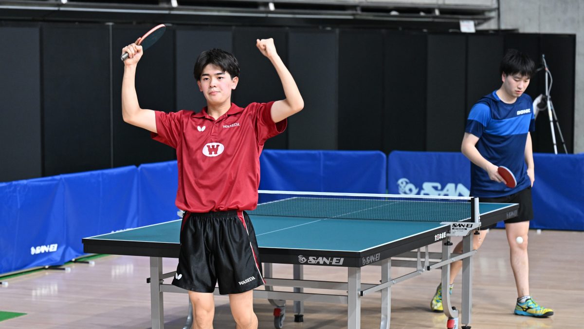 徳田幹太「このままで終わりたくない」全日学優勝後の“勝負の全日本”で4回戦勝利＜全日本卓球2025＞