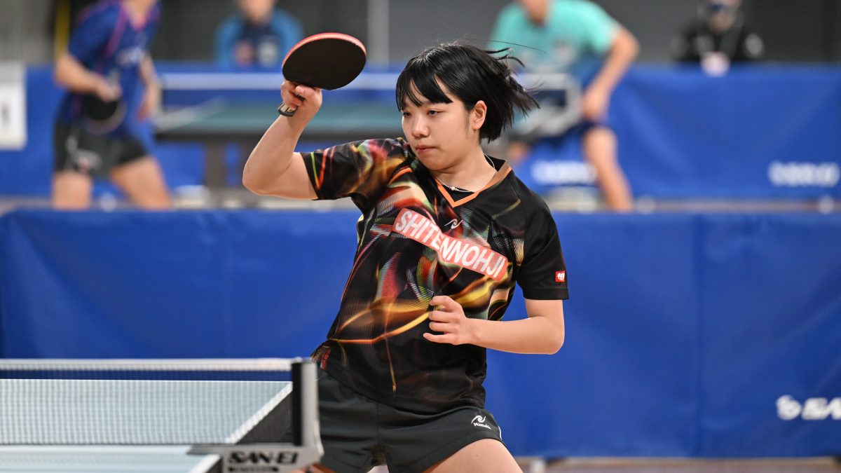 四天王寺高・青木咲智、小塩悠菜を下して4回戦進出＜全日本卓球2025・女子シングルス3回戦＞