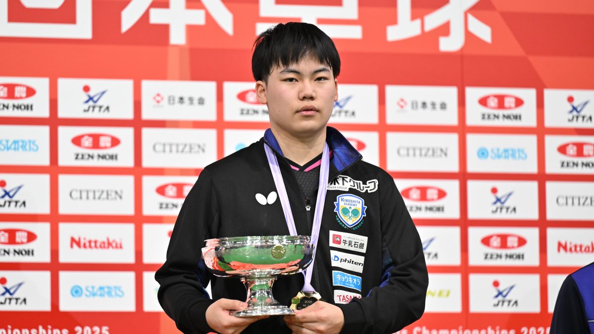 17歳・松島輝空が初優勝　男子シングルスランキング一覧＜全日本卓球2025＞