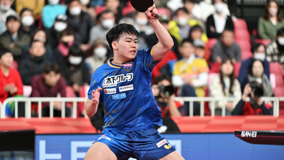 「目標は優勝」松島輝空、自身初のベスト4進出　準決勝では張本智和と対戦＜全日本卓球2025＞