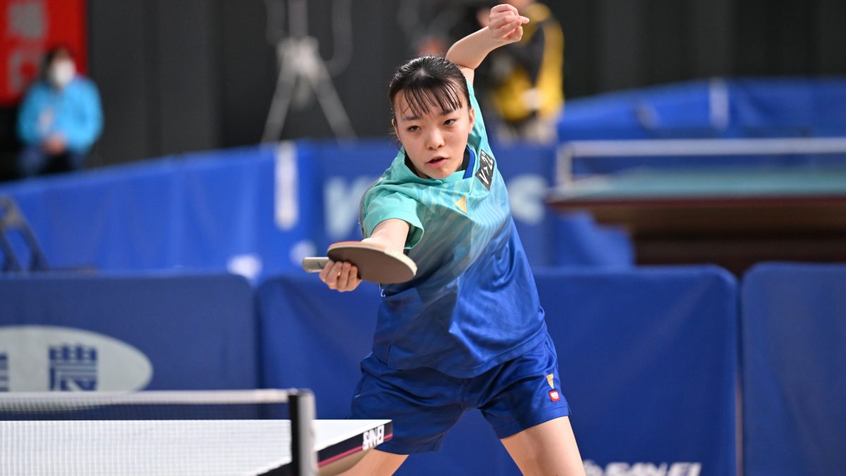 高1・小塩悠菜「もっと力をつけないと」　張本美和に敗れ3位＜全日本卓球2025・ジュニア女子単準決勝＞