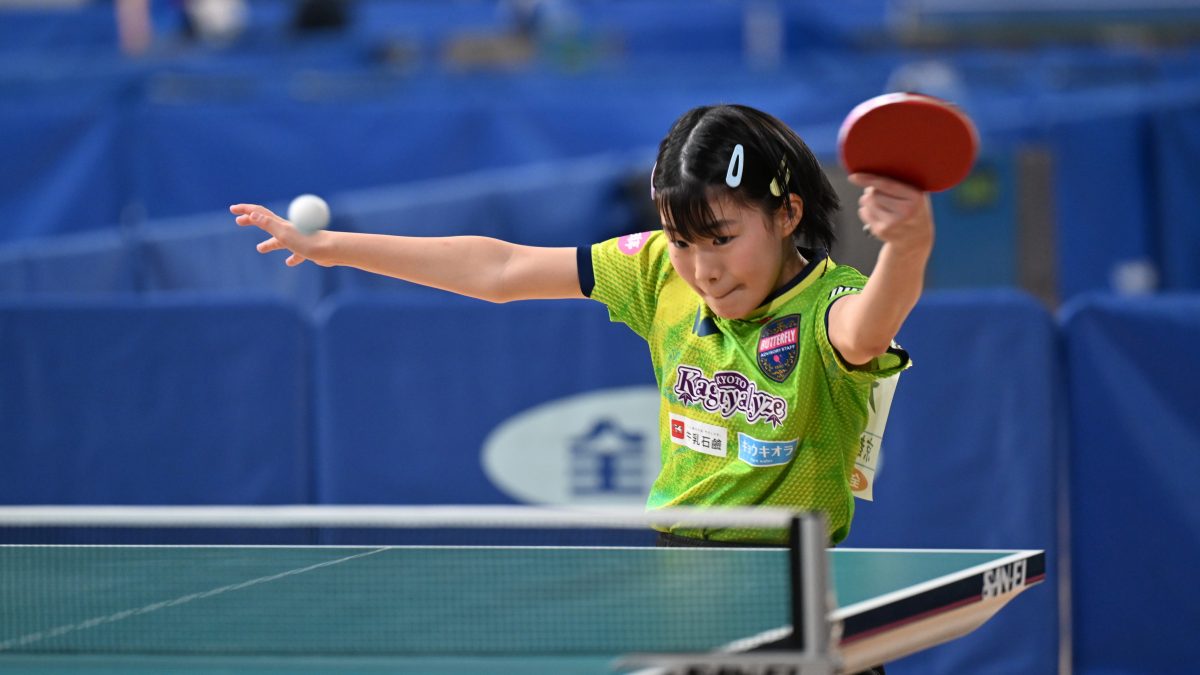 小学5年・松島美空が初の8強入り　張本美和、面手凛らも勝ち上がる＜全日本卓球2025・ジュニア女子シングルス4、5回戦＞