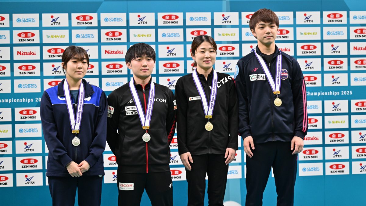 木造勇人/安藤みなみペアが初優勝　混合ダブルスランキング一覧＜全日本卓球2025＞