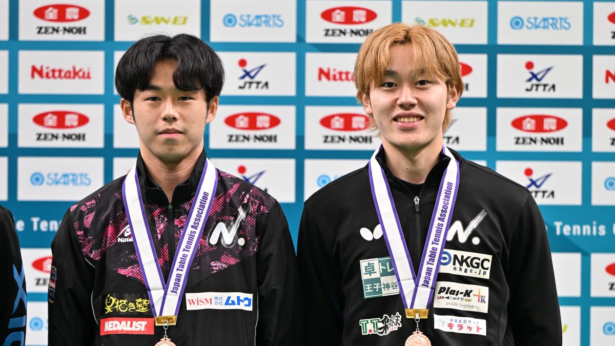 「伊藤じゃなかったら無理だった」「楽しく試合できた」前回王者・小林広夢/伊藤礼博ペア、“最後の大会”は3位＜全日本卓球2025＞