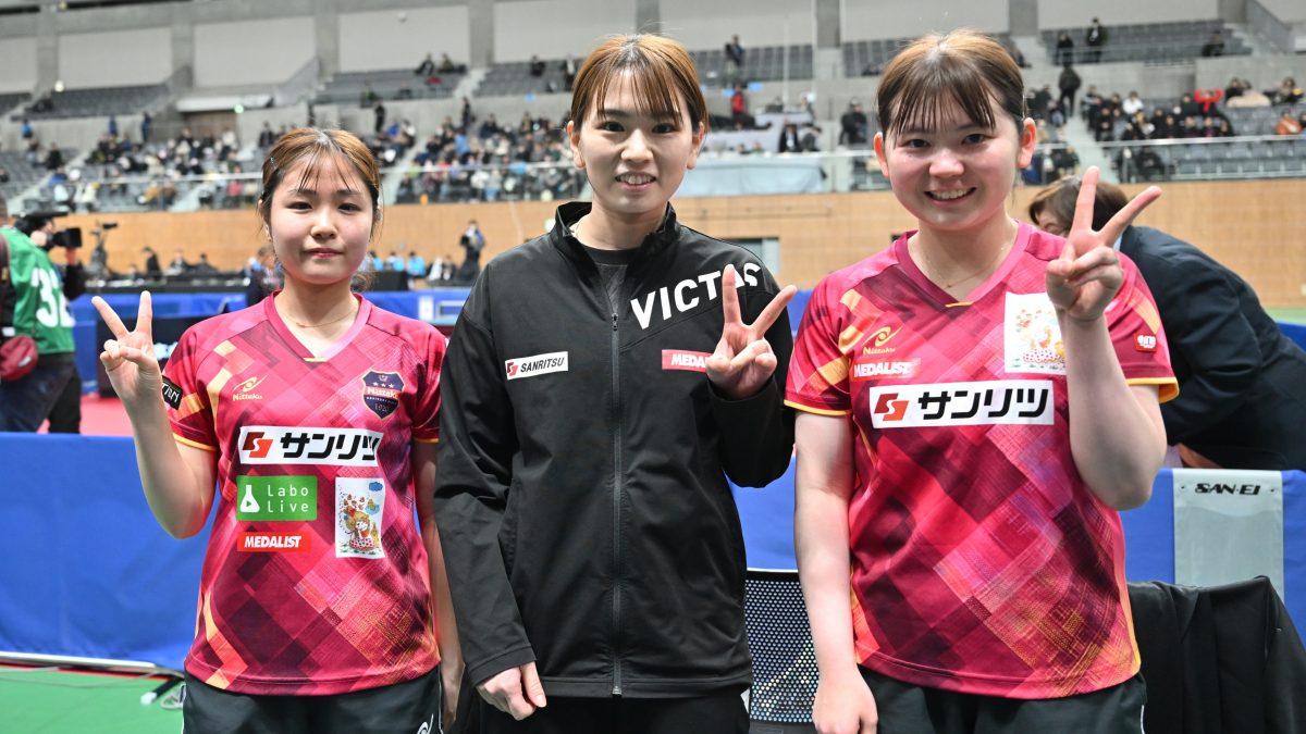 最後の全日本で準V達成の梅村/塩見ペア「気持ちよく引退してもらいます（笑）」＜全日本卓球2025＞