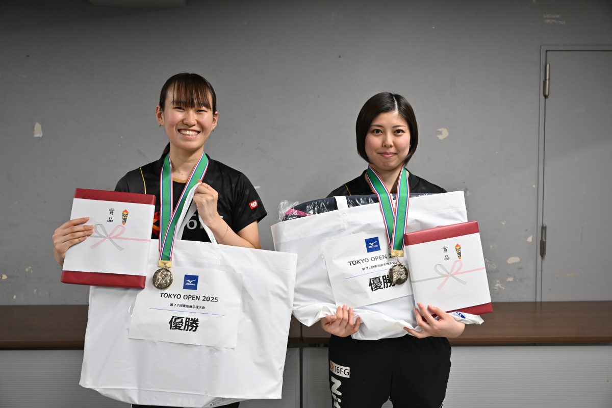 写真：松本静香/鶴岡菜月（十六フィナンシャルグループ）ペア/撮影：ラリーズ編集部