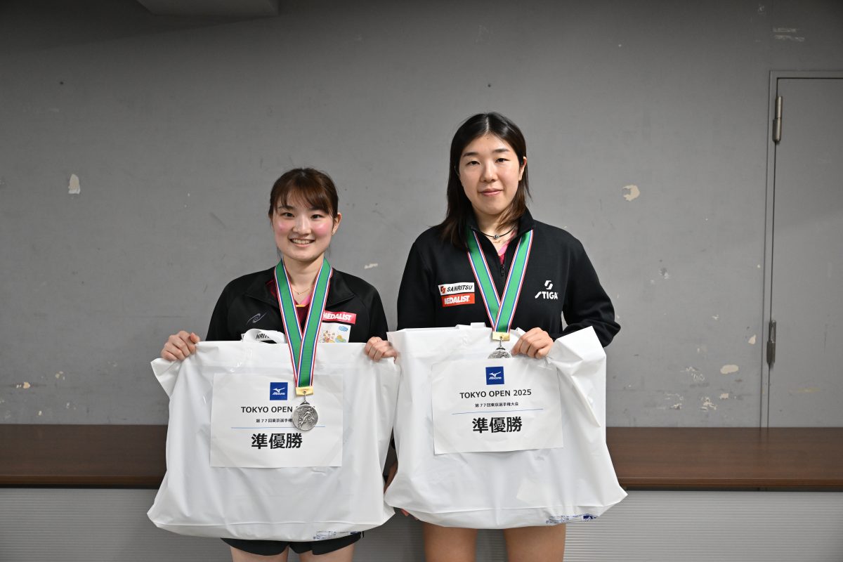 写真：永尾尭子/三村優果（サンリツ）ペア/撮影：ラリーズ編集部写真：永尾尭子/三村優果（サンリツ）ペア/撮影：ラリーズ編集部