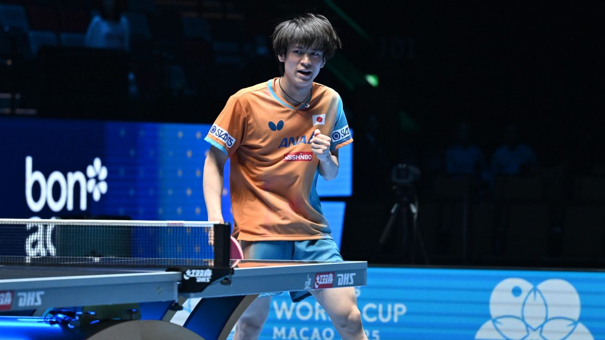 戸上隼輔、篠塚大登が開幕戦を白星発進　宇田幸矢は引き分けで第2戦へ＜卓球・ITTF男女ワールドカップマカオ2025＞