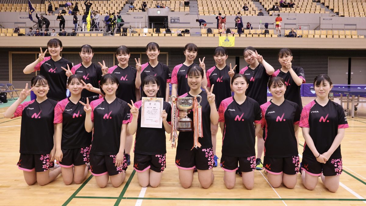 日本大が全勝で2部制覇　1部は4校が4勝1敗で並ぶ混戦に＜2025年春季関東学生卓球リーグ・女子＞