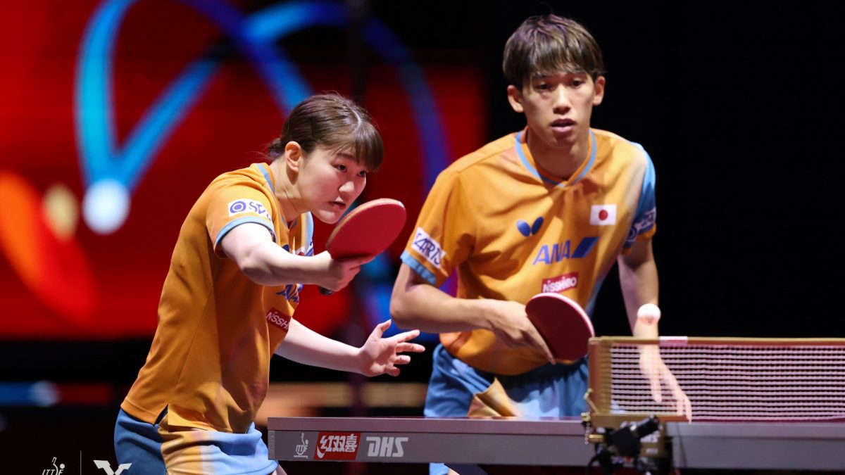 吉村真晴/大藤沙月ペア、シンガポールペアに完勝で2回戦進出＜世界卓球2025＞