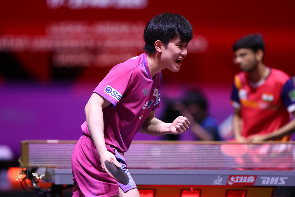 写真：張本智和（トヨタ自動車）/提供：ITTF