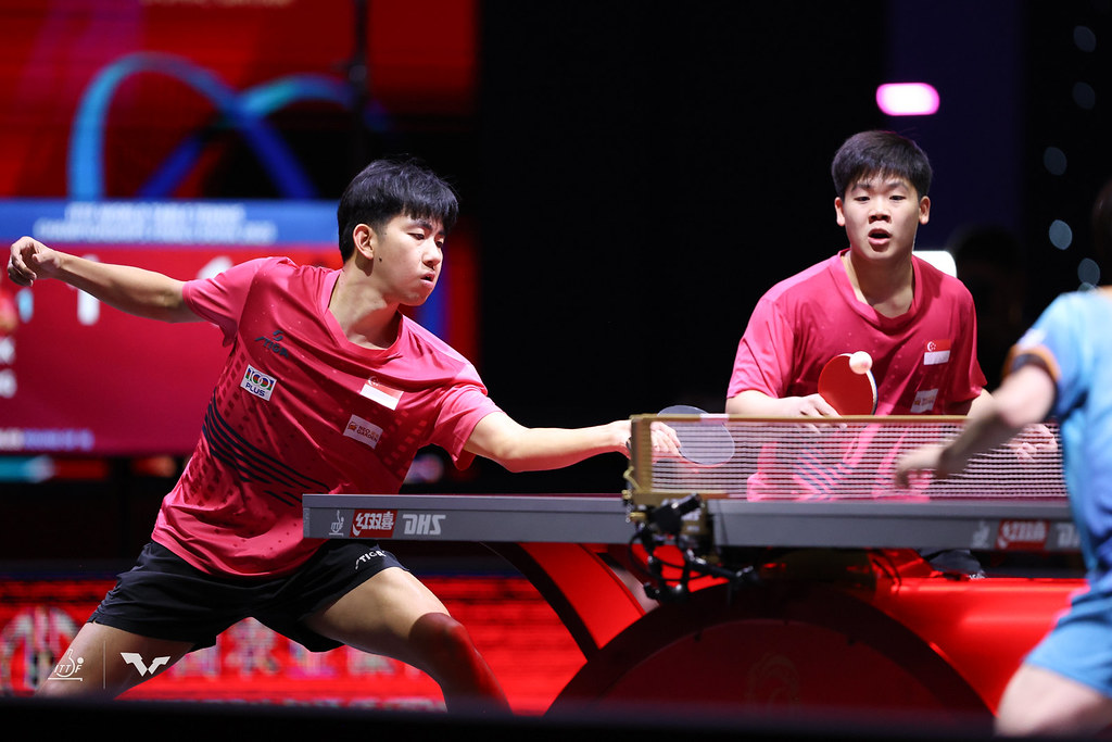 写真：パン・コーエン/アイザック・クエク（シンガポール）ペア/提供：ITTF