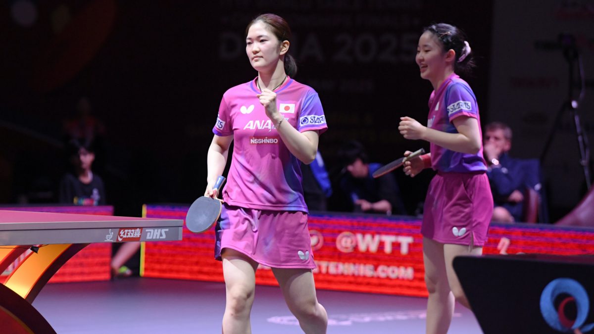 張本美和/木原美悠ペア、大藤沙月/横井咲桜ペア、ストレート勝利で16強入り＜世界卓球2025＞