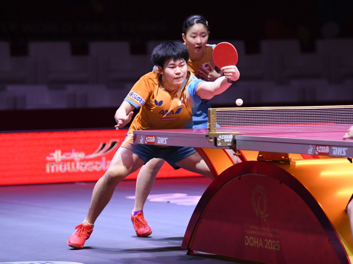 写真：松島輝空/張本美和（木下グループ）ペア/撮影：ラリーズ編集部