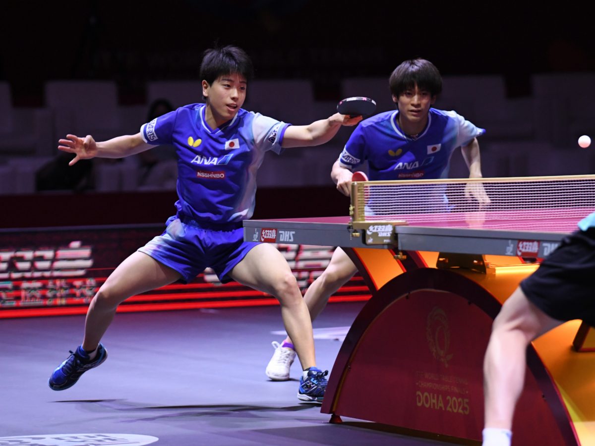 写真：戸上隼輔（井村屋グループ）/篠塚大登（愛知工業大）ペア/撮影：ラリーズ編集部