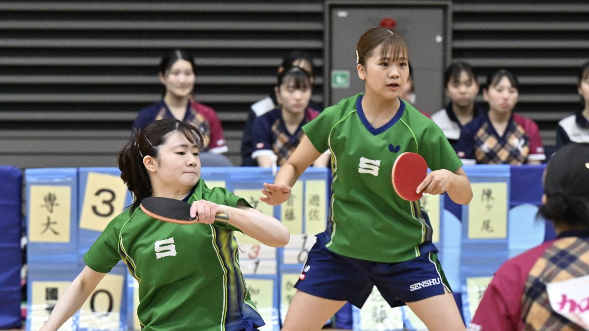 女子1部では中大、専大、日体大が連勝スタート＜2025年春季関東学生卓球リーグ・女子＞