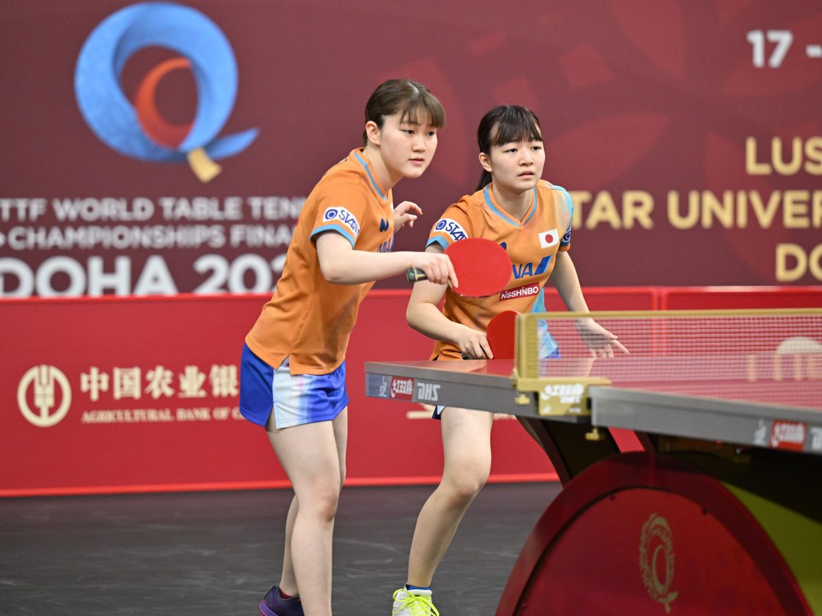 写真：大藤沙月/横井咲桜（ミキハウス）ペア/撮影：ラリーズ編集部