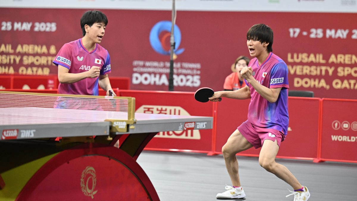 戸上隼輔/篠塚大登ペアと張本智和/松島輝空ペア、ともに完勝で初戦突破＜世界卓球2025＞