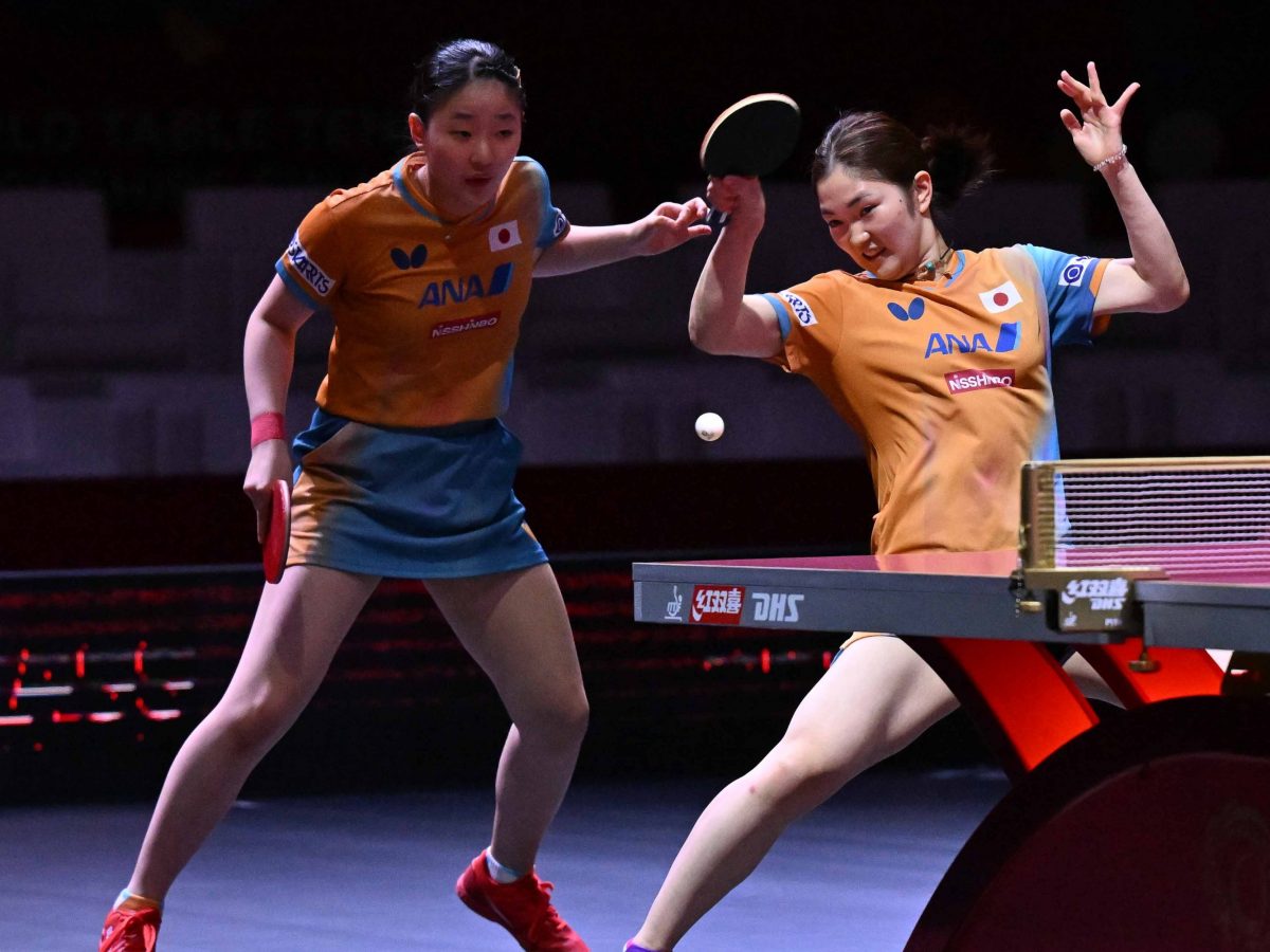 写真：張本美和（木下グループ）/木原美悠（個人）ペア/撮影：ラリーズ編集部