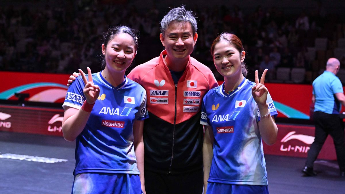 張本美和/木原美悠ペア、韓国ペアに完勝でメダル確定の4強入り＜世界卓球2025＞