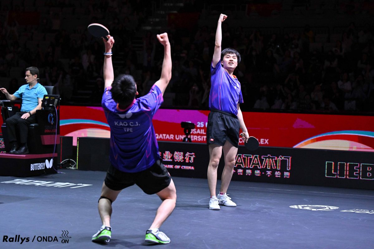 写真：林昀儒（リンユンジュ）/高承睿（ガオチェンルイ・チャイニーズタイペイ）ペア/撮影：ラリーズ編集部