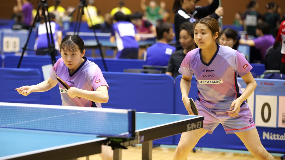 レゾナック、中国電力ライシスらが白星発進＜第75回全日本実業団卓球選手権大会＞