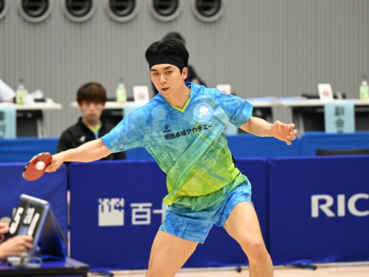 写真：姜東秀（カンドンス・関西卓球アカデミー）/撮影：ラリーズ編集部