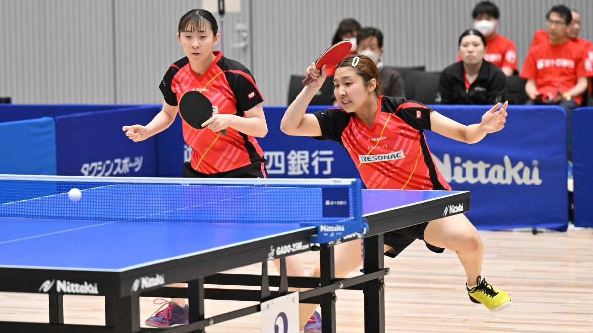 レゾナックが全勝で最終日へ　順位争いはし烈を極める接戦に＜前期日本卓球リーグ香川大会女子1部＞