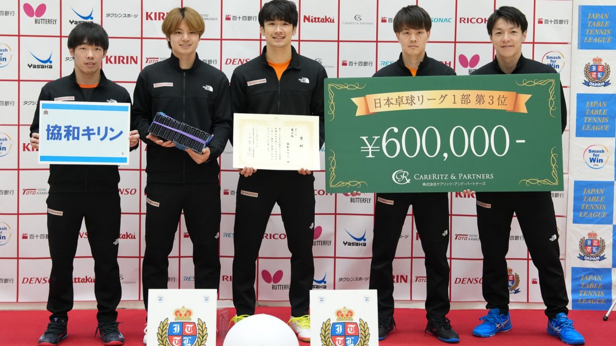 写真：男子1部表彰式/撮影：ラリーズ編集部