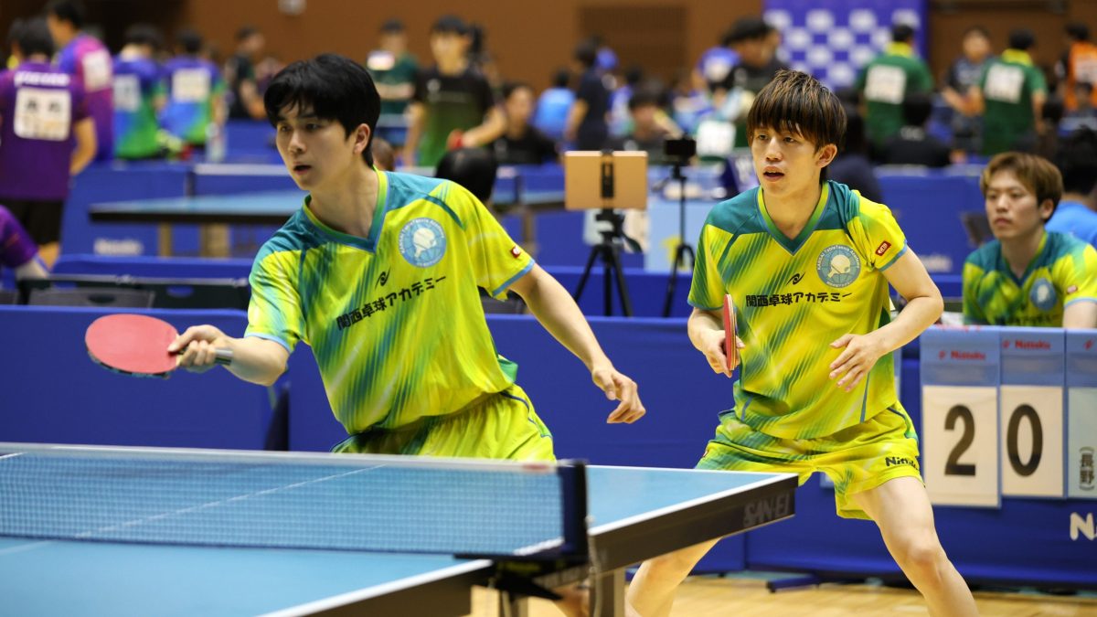 全日本実業団が開幕　日本リーグで活躍の関西卓球アカデミーやフジらが白星発進＜第75回全日本実業団卓球選手権大会＞