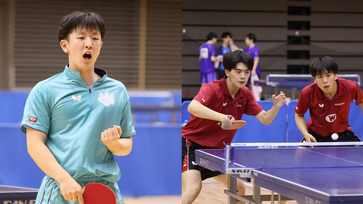 男子単は筑波大・鈴木笙、複は早稲田大・濵田一輝/徳田幹太ペアが優勝＜関東学生卓球選手権2025・男子ランキング＞