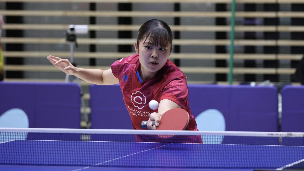 昨年優勝の筑波大学や中央大学が白星スタート　中京大も接戦制す＜卓球・インカレ2025女子1試合目＞