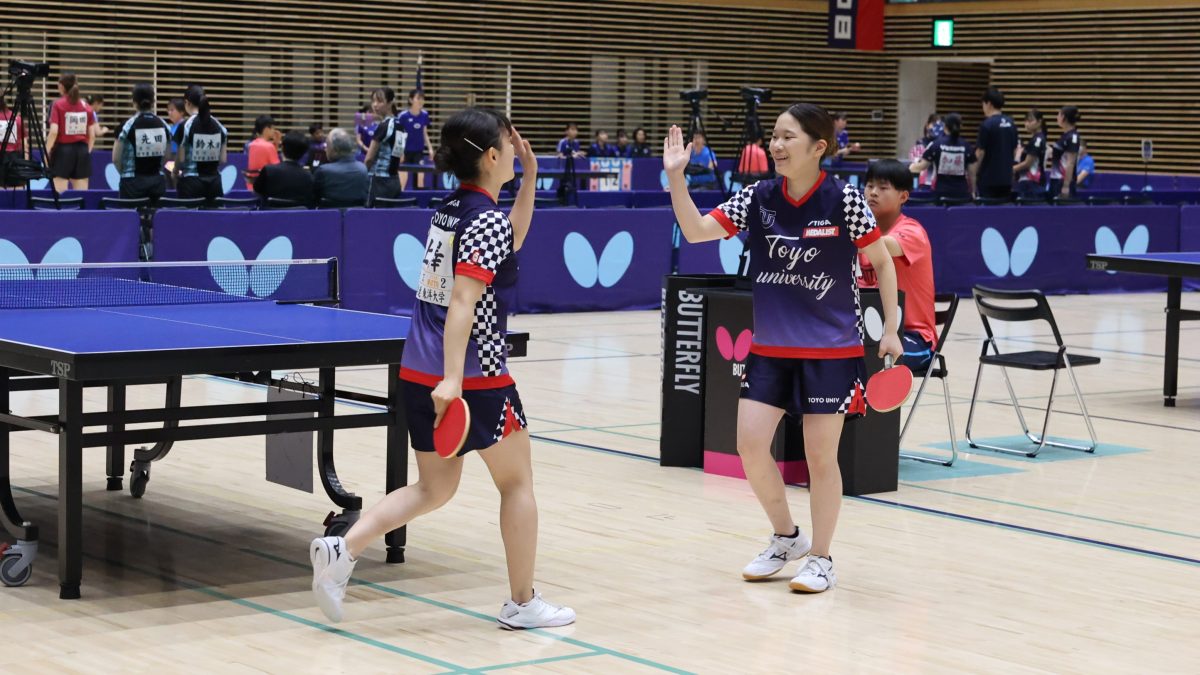 東洋大が準決勝へ　愛知工業大、前年優勝・筑波大を破ってベスト4進出＜卓球・インカレ2025女子準々決勝試合結果＞