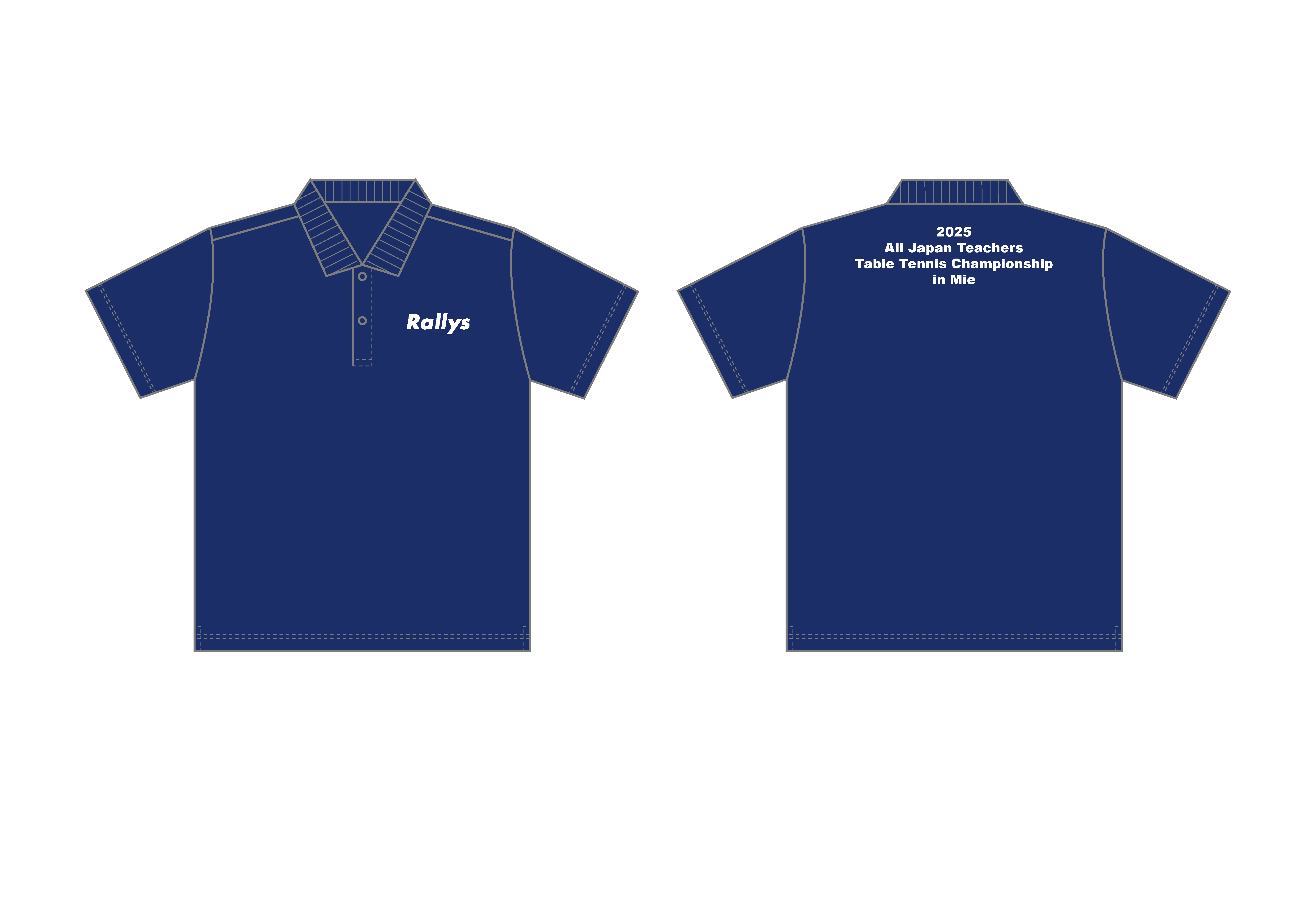 写真：Rallysオリジナルの記念ポロシャツ（ブルー）/提供：ラリーズ編集部