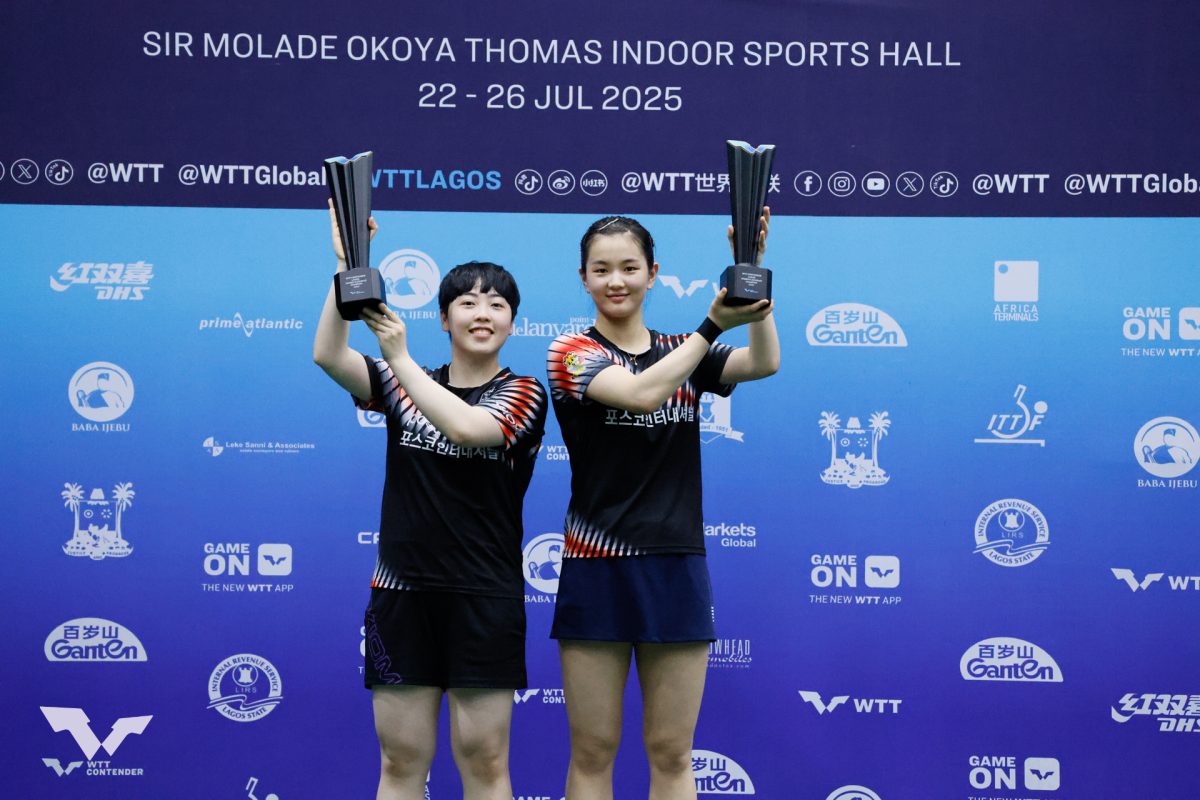 写真：金娜英（キムナヨン）/リュウ・ハンナ（韓国）/提供：WTT