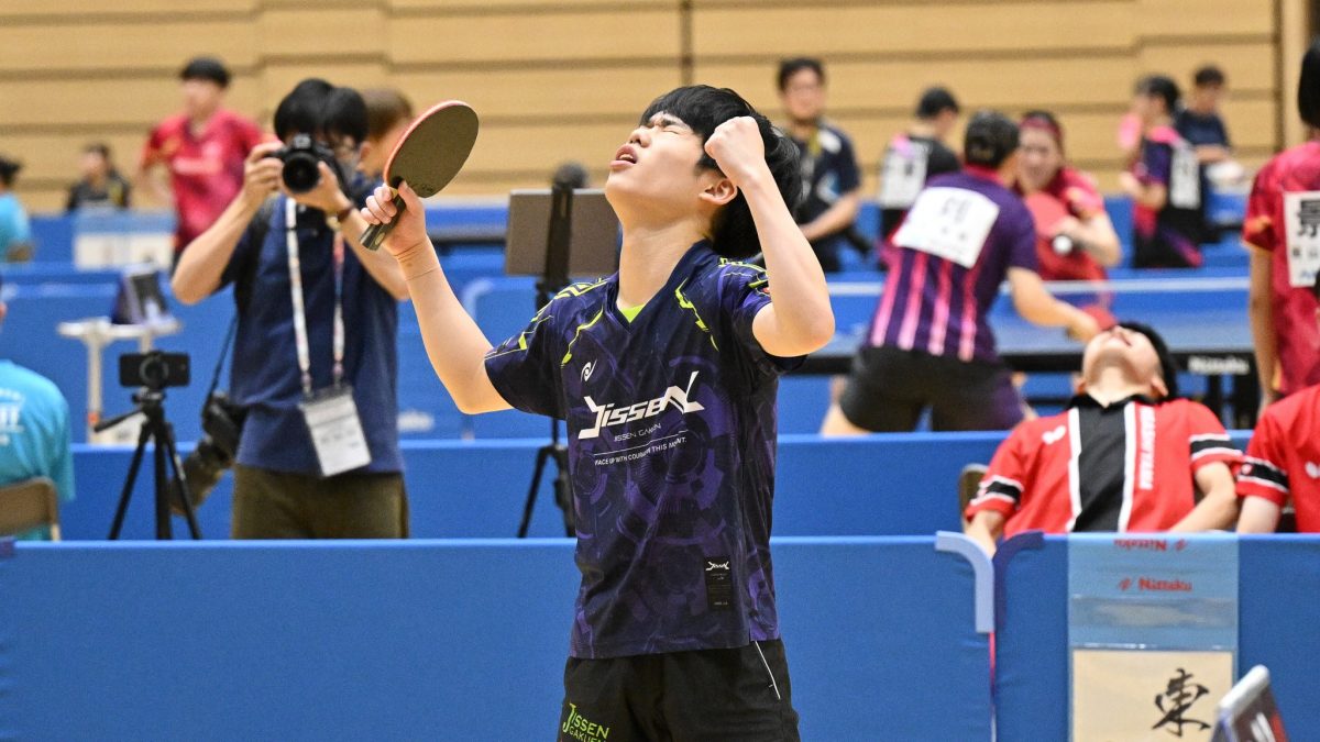 実践学園が東山との接戦制し16強　育英、白子、野田学園らも白星＜卓球・インターハイ2025/男子学校対抗2回戦＞