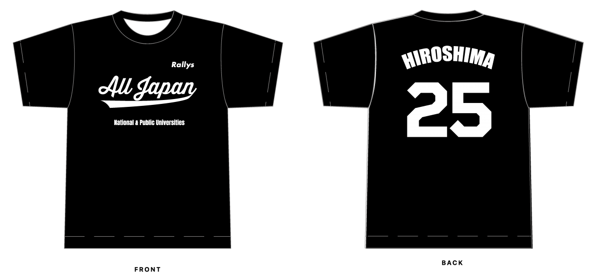 写真：Rallysオリジナルの記念Tシャツ（ブラック）/提供：ラリーズ編集部