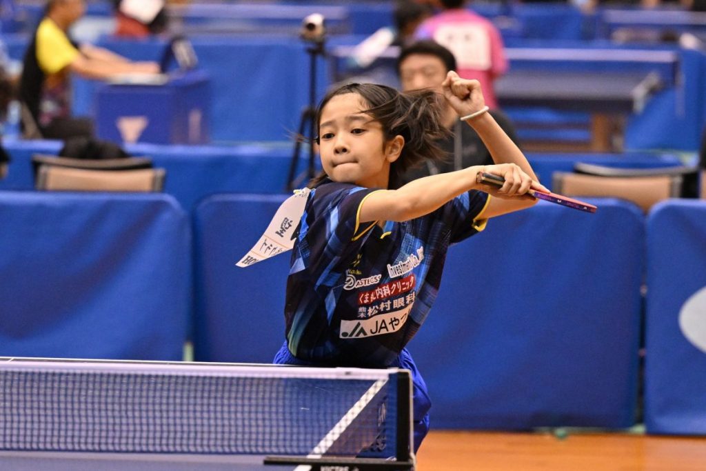 写真：柴田望葵（ヒゴ鏡卓球クラブ/熊本）/撮影：ラリーズ編集部